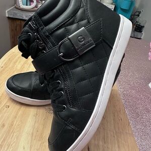 GUESS Women's Black High-Top Sneakers